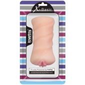 Телесный мастурбатор-вагина X-Basic Pocket Pussy без вибрации - Lovetoy - в Новосибирске купить с доставкой