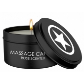 Массажная свеча с ароматом розы Massage Candle - Shots Media BV - купить с доставкой в Новосибирске