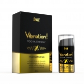 Жидкий интимный гель с эффектом вибрации Vibration! Vodka Energy - 15 мл. - INTT - купить с доставкой в Новосибирске