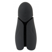 Черный силиконовый вибромастурбатор с нагревом Masturbator with 2 Functions - Orion - в Новосибирске купить с доставкой