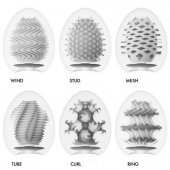Набор из 6 мастурбаторов Tenga EGG IV с различным рельефом - Tenga - в Новосибирске купить с доставкой