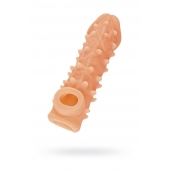 Телесная закрытая насадка с пупырышками Cock Sleeve Size M - 15,6 см. - KOKOS - в Новосибирске купить с доставкой