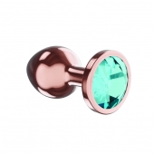 Пробка цвета розового золота с малиновым кристаллом Diamond Topaz Shine L - 8,3 см. - Lola Games - купить с доставкой в Новосибирске