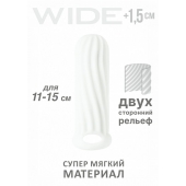 Белый фаллоудлинитель Homme Wide - 13 см. - Lola Games - в Новосибирске купить с доставкой