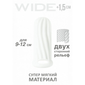 Белый фаллоудлинитель Homme Wide - 11 см. - Lola Games - в Новосибирске купить с доставкой
