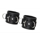 Черные наручники Anonymo на сцепке - ToyFa - купить с доставкой в Новосибирске