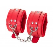 Красные оковы Anonymo из искусственной кожи - ToyFa - купить с доставкой в Новосибирске