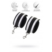 Серебристо-черные наручники Anonymo - ToyFa - купить с доставкой в Новосибирске