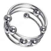 Большое металлическое кольцо под головку пениса - ToyFa - купить с доставкой в Новосибирске
