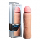 Телесная фаллическая насадка на пенис Magnum Xtender - 23 см. - Blush Novelties - в Новосибирске купить с доставкой