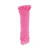 Розовая веревка для связывания Sweet Caress Rope - 10 метров - Sweet Caress - купить с доставкой в Новосибирске