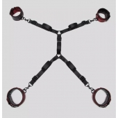 Изысканный набор фиксаций на кровати Reversible Under Mattress Restraint Set - Fifty Shades of Grey - купить с доставкой в Новосибирске