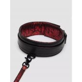Стильный ошейник с поводком Reversible Faux Leather Collar and Lead - Fifty Shades of Grey - купить с доставкой в Новосибирске