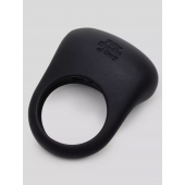 Черное эрекционное виброкольцо Sensation Rechargeable Vibrating Love Ring - Fifty Shades of Grey - в Новосибирске купить с доставкой
