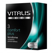 Контурные презервативы VITALIS PREMIUM comfort plus - 3 шт. - Vitalis - купить с доставкой в Новосибирске