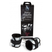 Серо-черные наручники Totally His - Fifty Shades of Grey - купить с доставкой в Новосибирске