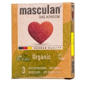 Экологически чистые презервативы Masculan Organic - 3 шт. - Masculan - купить с доставкой в Новосибирске