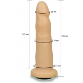 Телесная насадка Harness - 15,8 см. - LOVETOY (А-Полимер) - купить с доставкой в Новосибирске