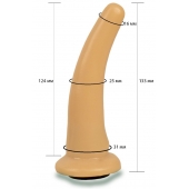 Телесная гладкая насадка Harness - 13,3 см. - LOVETOY (А-Полимер) - купить с доставкой в Новосибирске