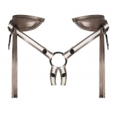 Бронзовый пояс для насадок Desirous Harness - Strap-on-me - купить с доставкой в Новосибирске