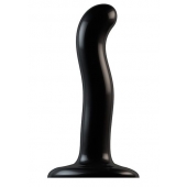 Черный фаллоимитатор-насадка Strap-On-Me P G spot Dildo size S - 16,4 см. - Strap-on-me - купить с доставкой в Новосибирске