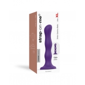 Фиолетовая насадка Strap-On-Me Dildo Geisha Balls size XL - Strap-on-me - купить с доставкой в Новосибирске