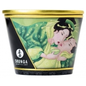 Массажная свеча Exotic Green Tea с ароматом зелёного чая - 170 мл. - Shunga - купить с доставкой в Новосибирске