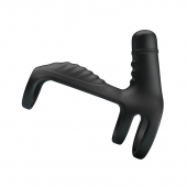 Черная вибронасадка на пенис Vibrating Penis Sling - Baile - в Новосибирске купить с доставкой