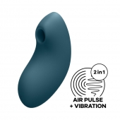 Синий вакуум-волновой вибростимулятор Vulva Lover 2 - Satisfyer