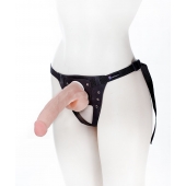 Реалистичный фаллос на поясе Harness - 20,5 см. - LOVETOY (А-Полимер) - купить с доставкой в Новосибирске