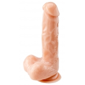Телесный реалистичный фаллоимитатор - 18 см. - Devi купить с доставкой в интернет-магазине Orgasmix в Новосибирске Телесный реалистичный фаллоимитатор - 18 см. - Devi