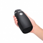 Черный перезаряжаемый мастурбатор для мужчин Pink Vibe - Pink Vibe - в Новосибирске купить с доставкой