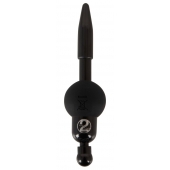 Черный уретральный вибростимулятор Vibrating Penis Plug - Orion - купить с доставкой в Новосибирске