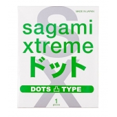 Презерватив Sagami Xtreme Type-E с точками - 1 шт. - Sagami - купить с доставкой в Новосибирске