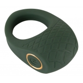 Зеленое эрекционное виброкольцо Luxurious Vibro Cock Ring - Orion - в Новосибирске купить с доставкой