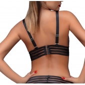 Бюстгальтер на эластичной ленте Powerwetlook bralette with elastic tape - Noir Handmade купить с доставкой