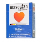 Презервативы с пупырышками Masculan Dotted - 3 шт. - Masculan - купить с доставкой в Новосибирске