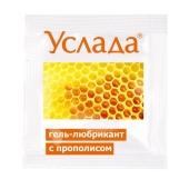 Гель-лубрикант «Услада с прополисом» - 3 гр. - Биоритм - купить с доставкой в Новосибирске