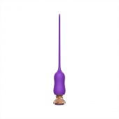 Фиолетовый тонкий стимулятор Nipple Vibrator - 23 см. - I-MOON - купить с доставкой в Новосибирске