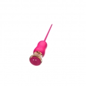 Розовый тонкий стимулятор Nipple Vibrator - 23 см. - I-MOON - купить с доставкой в Новосибирске