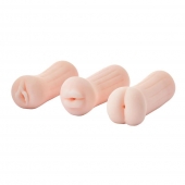 Набор из 3 мастурбаторов The Girl Next Door Tina - Dream Toys - в Новосибирске купить с доставкой