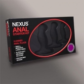 Набор из 3 массажеров простаты чёрного цвета NEXUS ANAL STARTER KIT - Nexus Range - в Новосибирске купить с доставкой