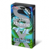 Презервативы Sagami Xtreme Mint с ароматом мяты - 10 шт. - Sagami - купить с доставкой в Новосибирске