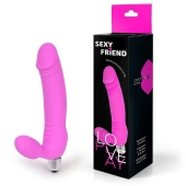 Розовый безремневой страпон Sexy Friend - 1137 - купить с доставкой в Новосибирске