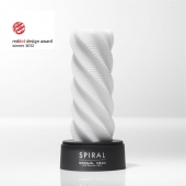 Белый 3D мастурбатор SPIRAL - Tenga - в Новосибирске купить с доставкой