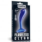 Синяя анальная втулка Flawless Clear Prostate Plug 6.0 - 15 см. - Lovetoy - в Новосибирске купить с доставкой