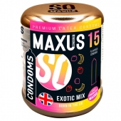 Ароматизированные презервативы Maxus Exotic Mix - 15 шт. - Maxus - купить с доставкой в Новосибирске