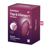 Малиновый вибростимулятор Tap   Climax 1 - Satisfyer