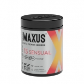 Анатомические презервативы MAXUS Sensual - 15 шт. - Maxus - купить с доставкой в Новосибирске