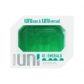 Зеленый мастурбатор-стимулятор Tenga Uni Emerald - Tenga - в Новосибирске купить с доставкой